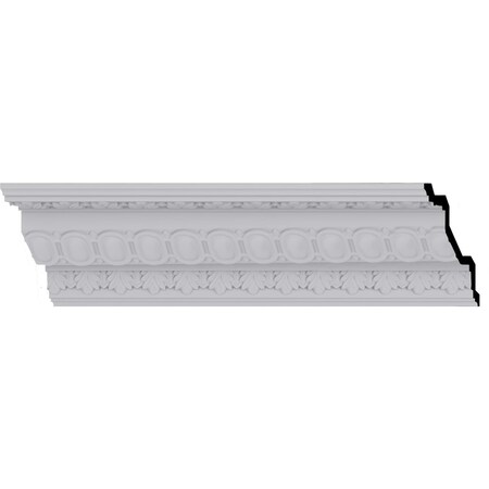 Ekena Millwork 4"H x 4"P x 5 3/4"F x 94 1/2"L, (1 1/4" Repeat), Egg and Dart Crown Moulding MLD03X03X05EG